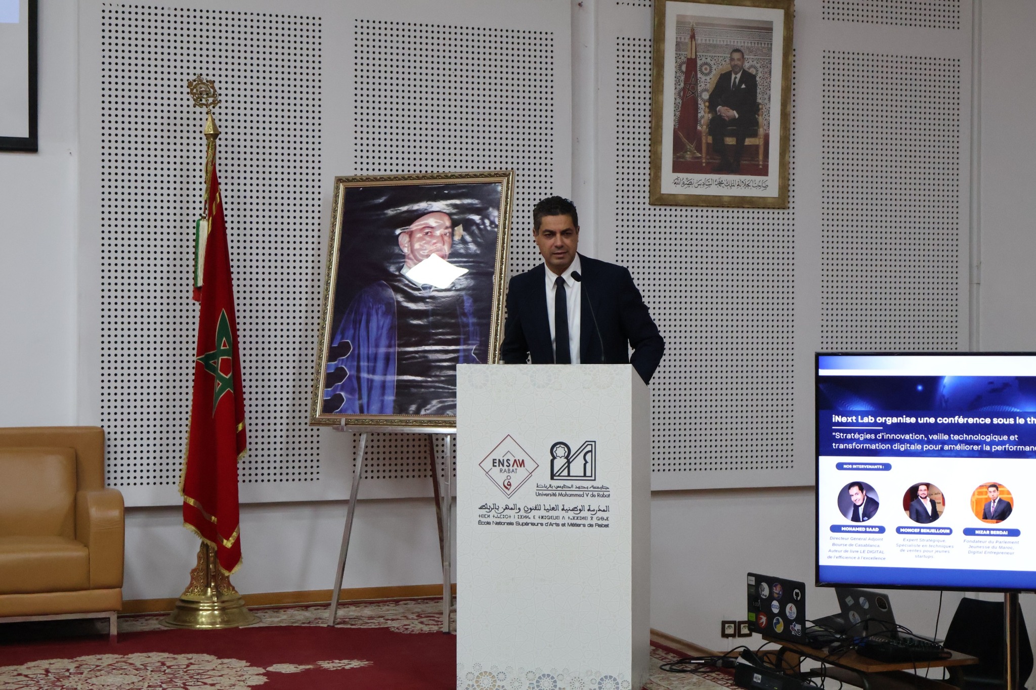 Accueil d'une conférence intitulée "stratégies d’innovation, de veille technologique et de transformation digitale" orchestrée par le club inextLab