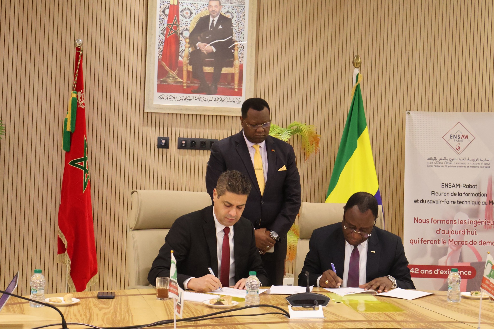 Clôture de la semaine dédiée à la délégation gabonaise à l’ENSAM par la visite de Son Excellence Monsieur l’Ambassadeur du Gabon