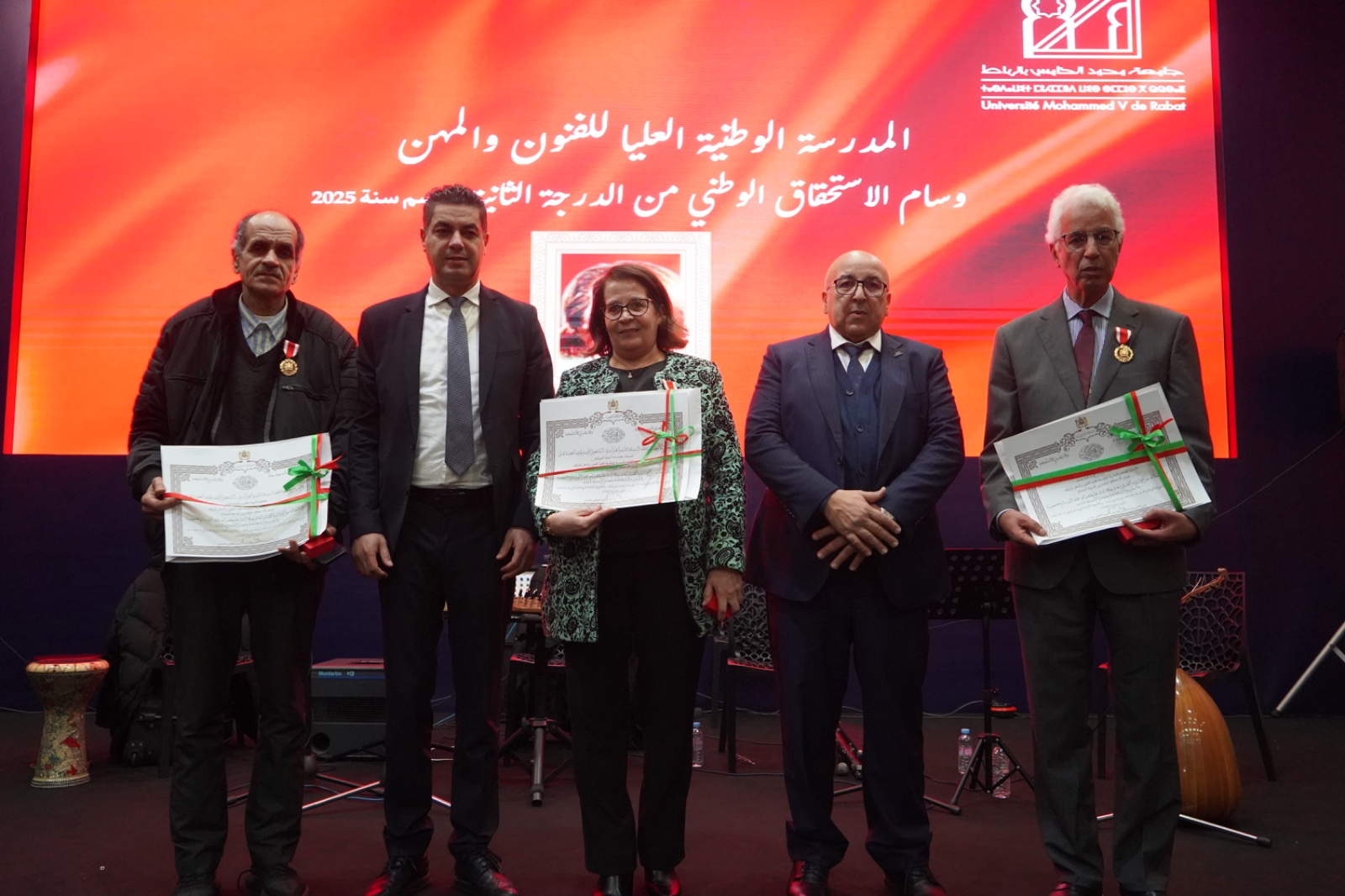 Cérémonie de remise des médailles royales organisée par la Présidence de l’Université Mohammed V de Rabat