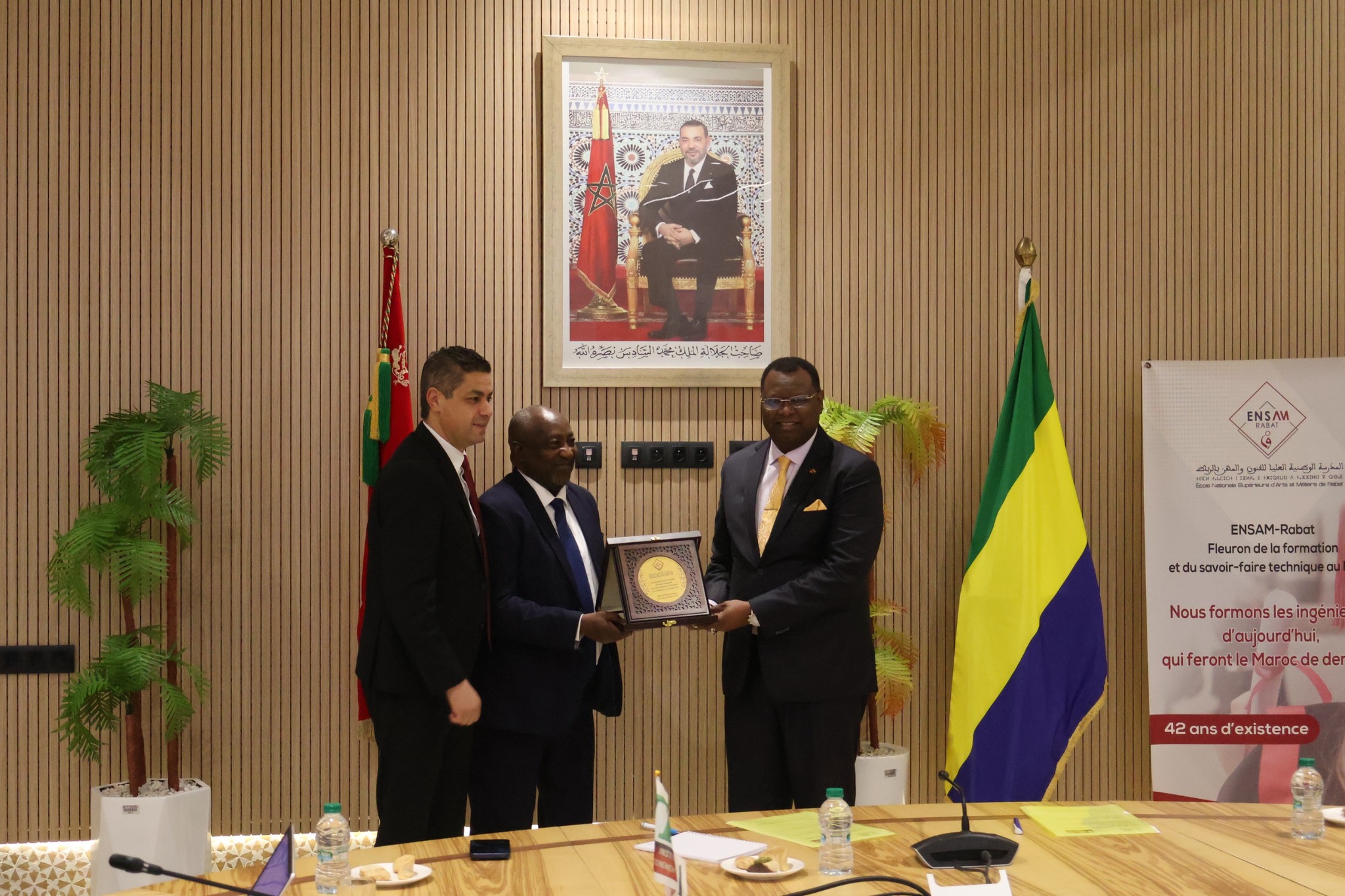 Clôture de la semaine dédiée à la délégation gabonaise à l’ENSAM par la visite de Son Excellence Monsieur l’Ambassadeur du Gabon