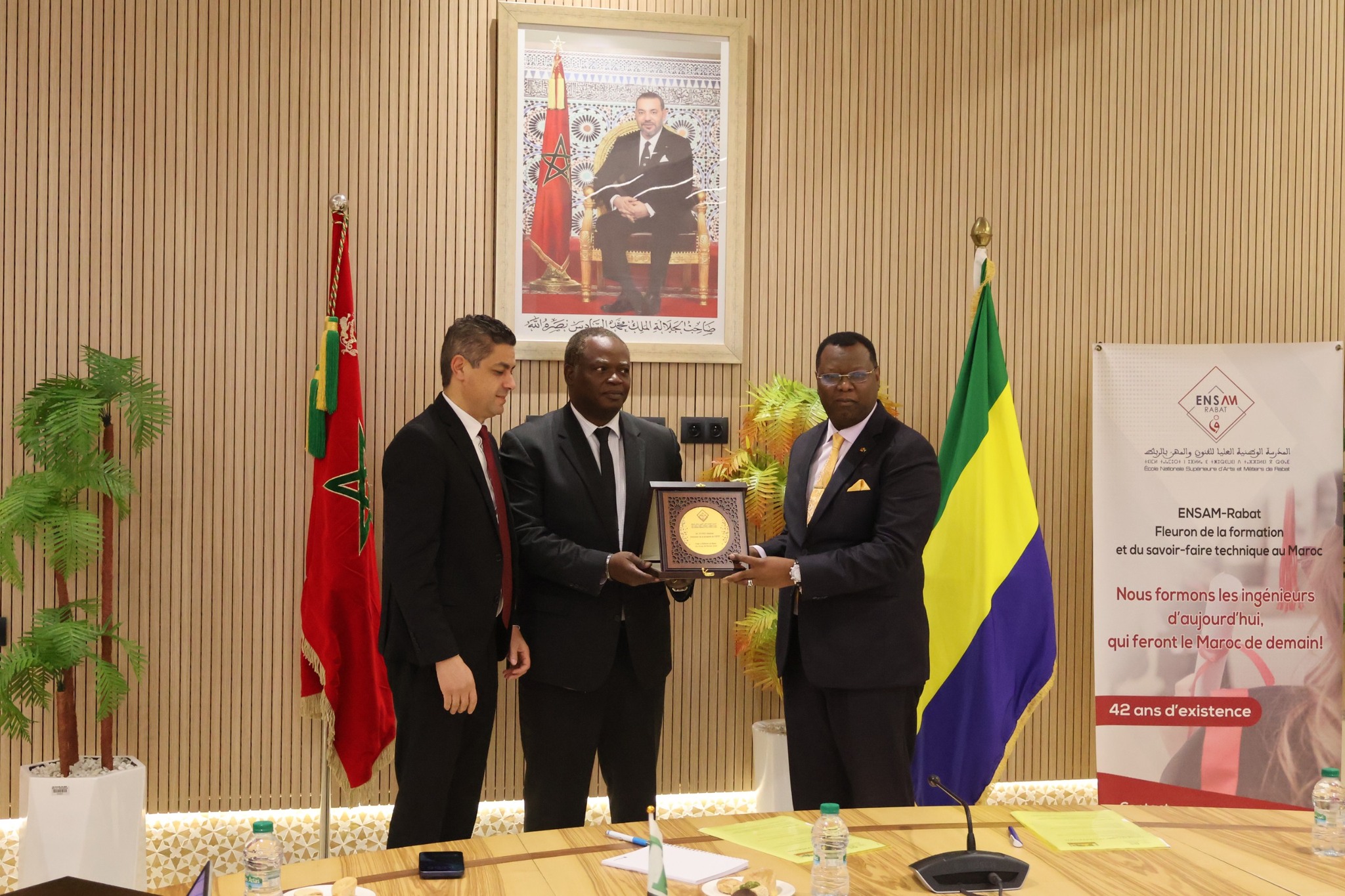 Clôture de la semaine dédiée à la délégation gabonaise à l’ENSAM par la visite de Son Excellence Monsieur l’Ambassadeur du Gabon