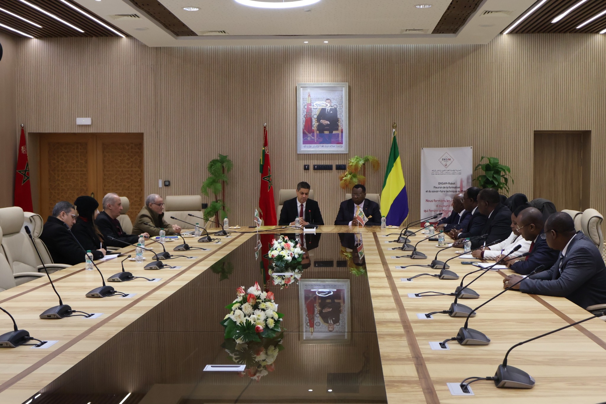 Clôture de la semaine dédiée à la délégation gabonaise à l’ENSAM par la visite de Son Excellence Monsieur l’Ambassadeur du Gabon