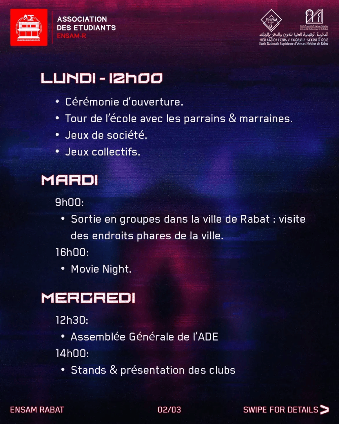 Semaine d'intégration ENSAM