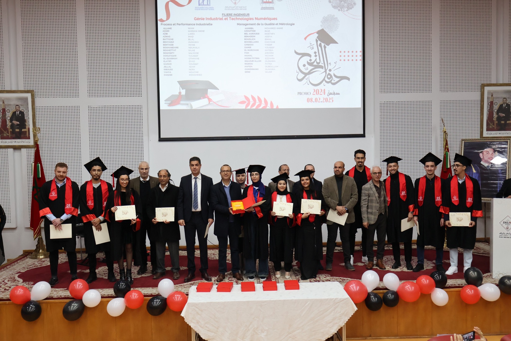Cérémonie de remise de diplômes de la deuxième cohorte, promotion 2024 de l'ENSAM Rabat