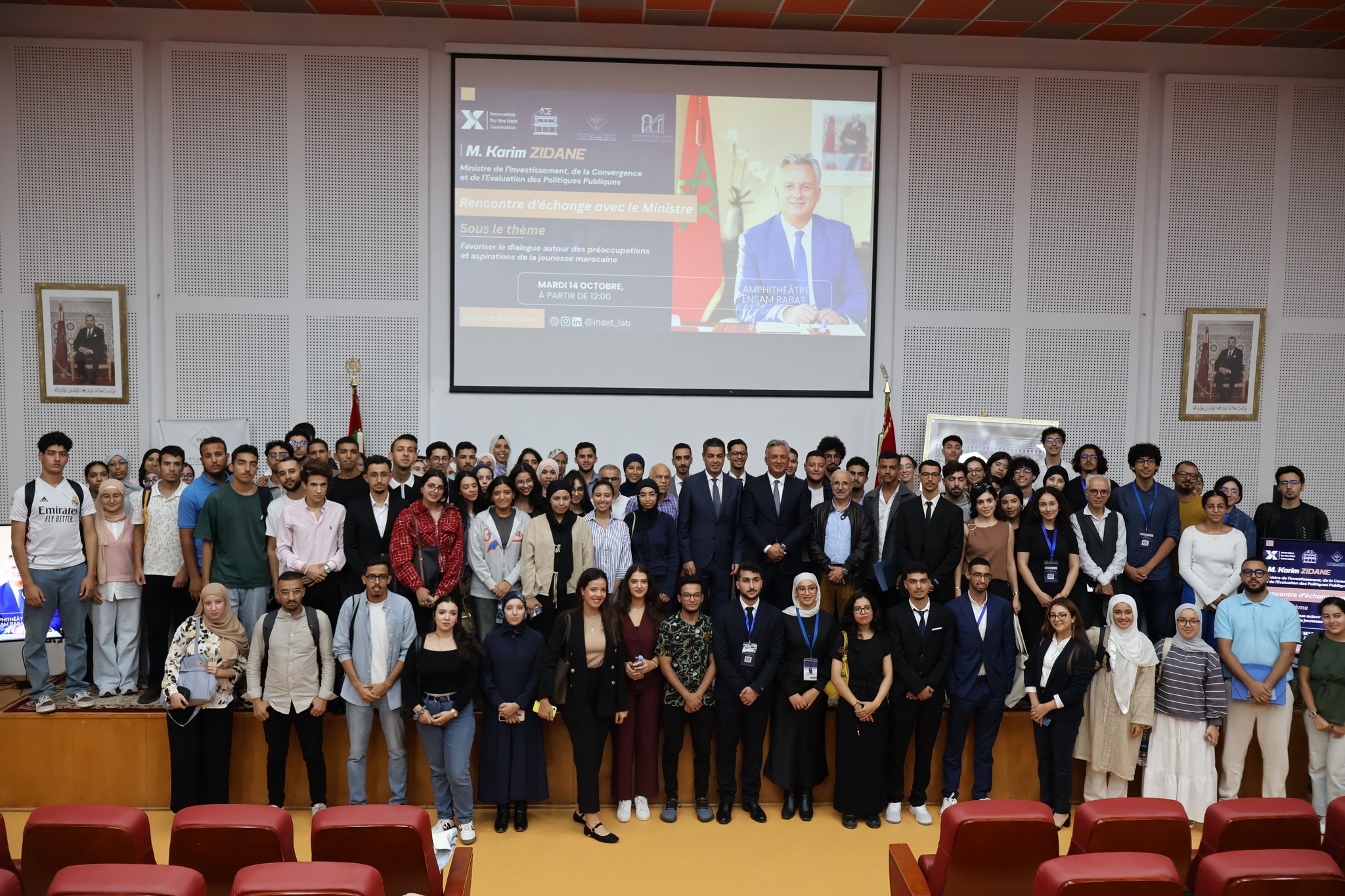 Le Ministre Karim Zidane à l’ENSAM Rabat : un dialogue ouvert avec la jeunesse marocaine