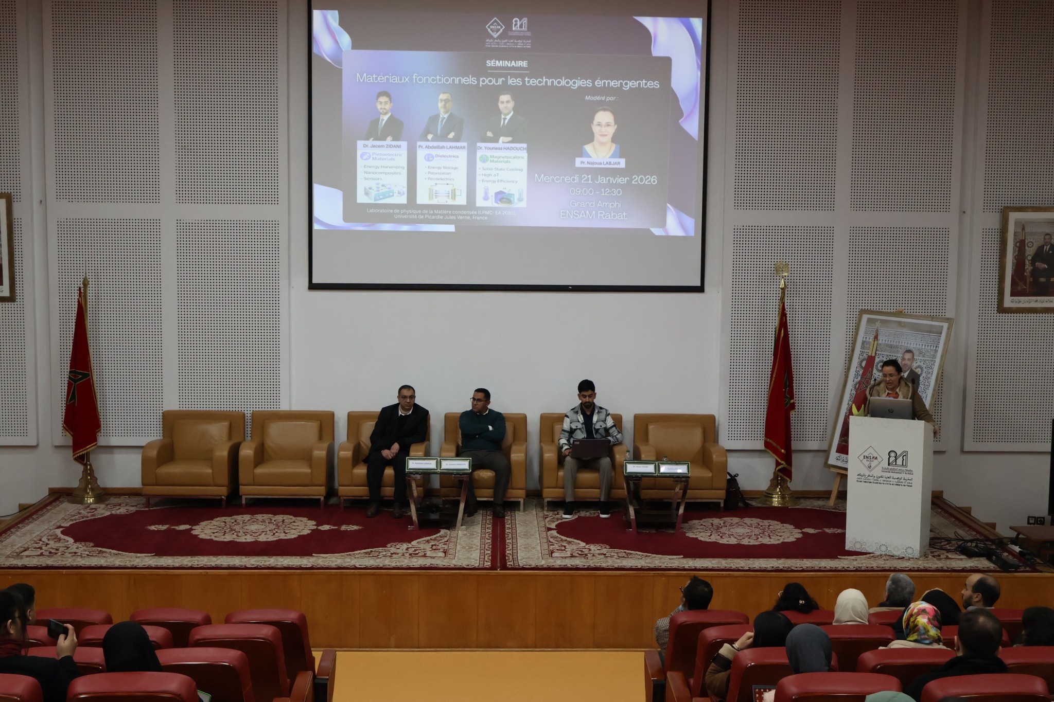 L’ENSAM Rabat a accueilli un séminaire scientifique autour des matériaux fonctionnels pour les technologies émergentes