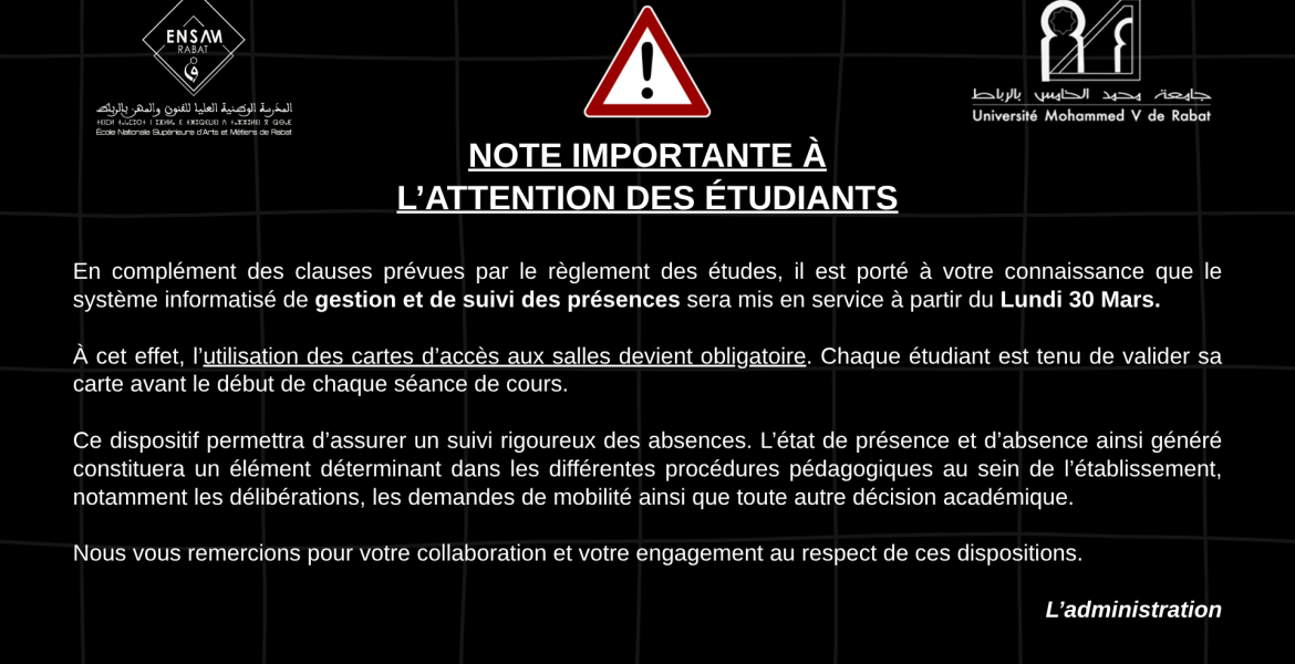 Système intelligent de gestion des absences 